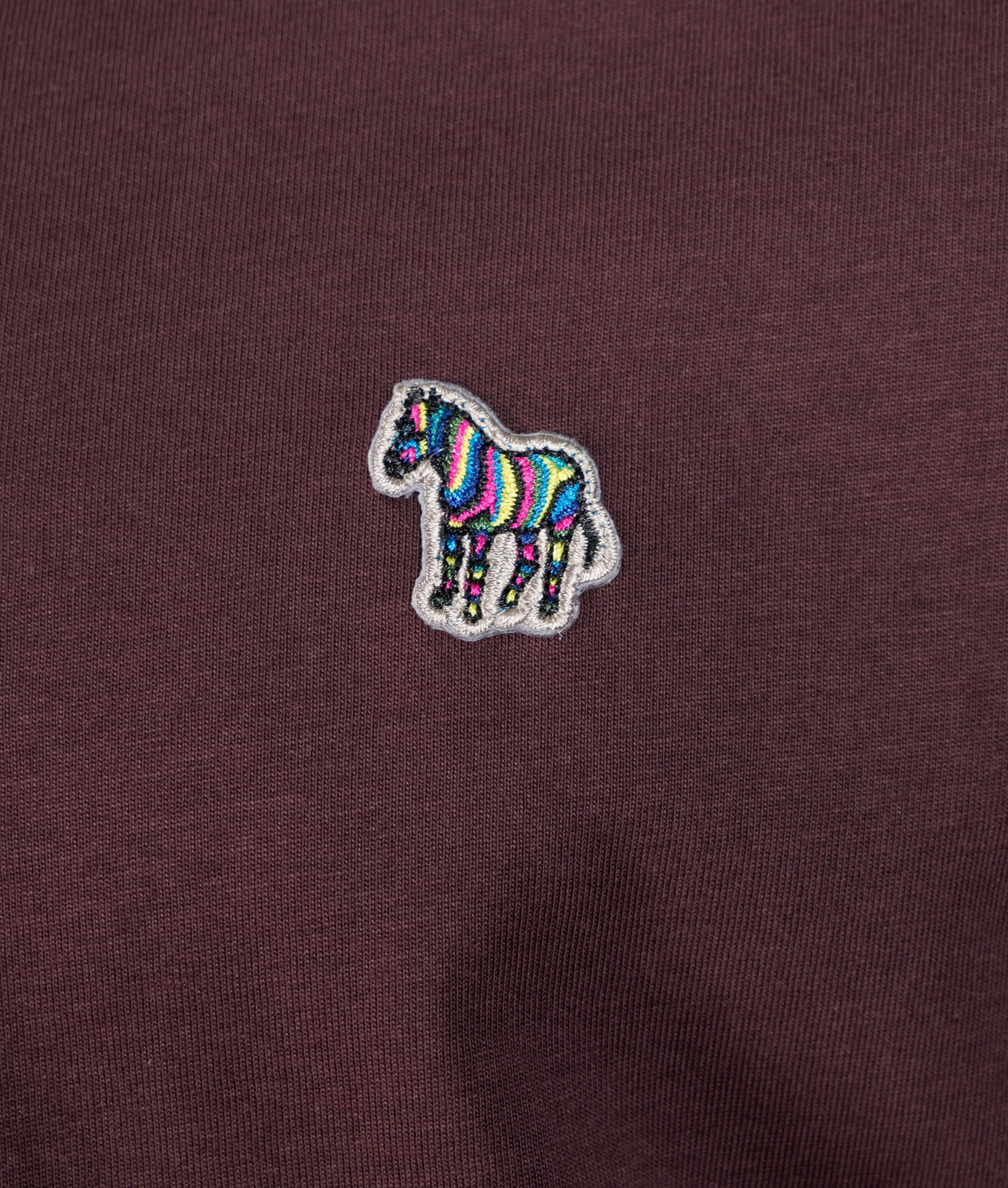 Regular Fit Zebra T Shirt 29B Dark Red