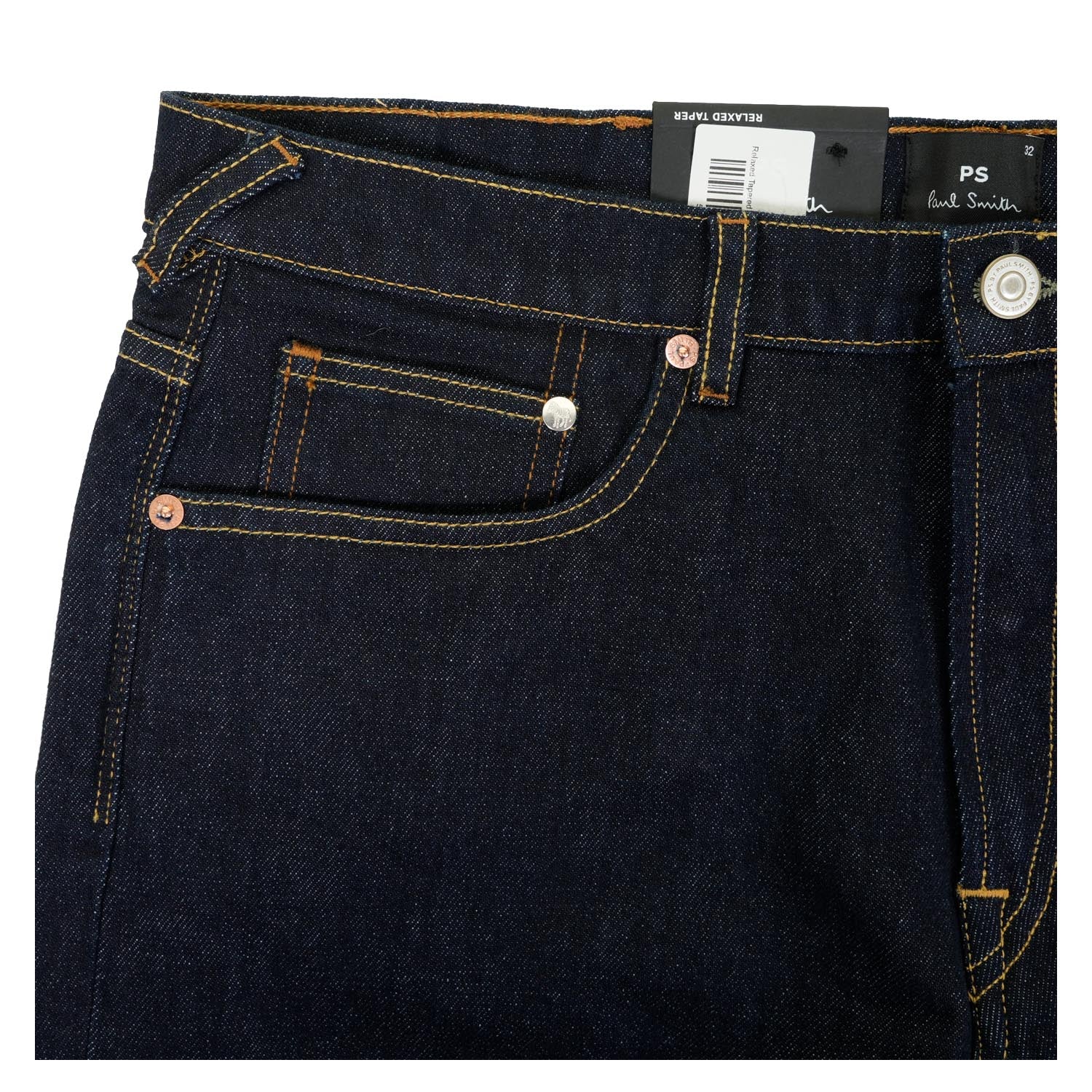 Relaxed Tapered Jeans Dark Rinse Wash