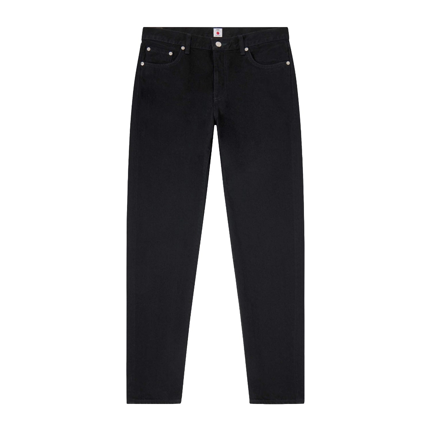 Regular Tapered Jeans Kaihara Right Hand Black Denim Black Unwashed
