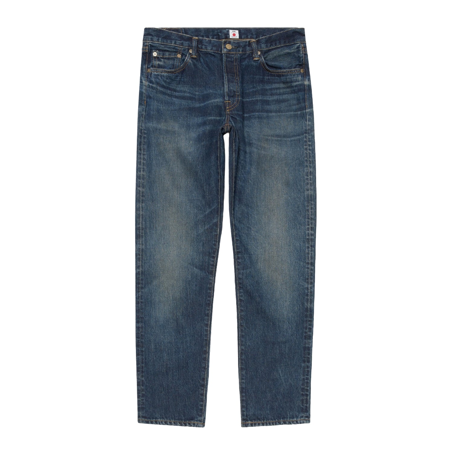 Regular Tapered Jeans Kaihara Pure Indigo Opened Denim Blue Dark Used