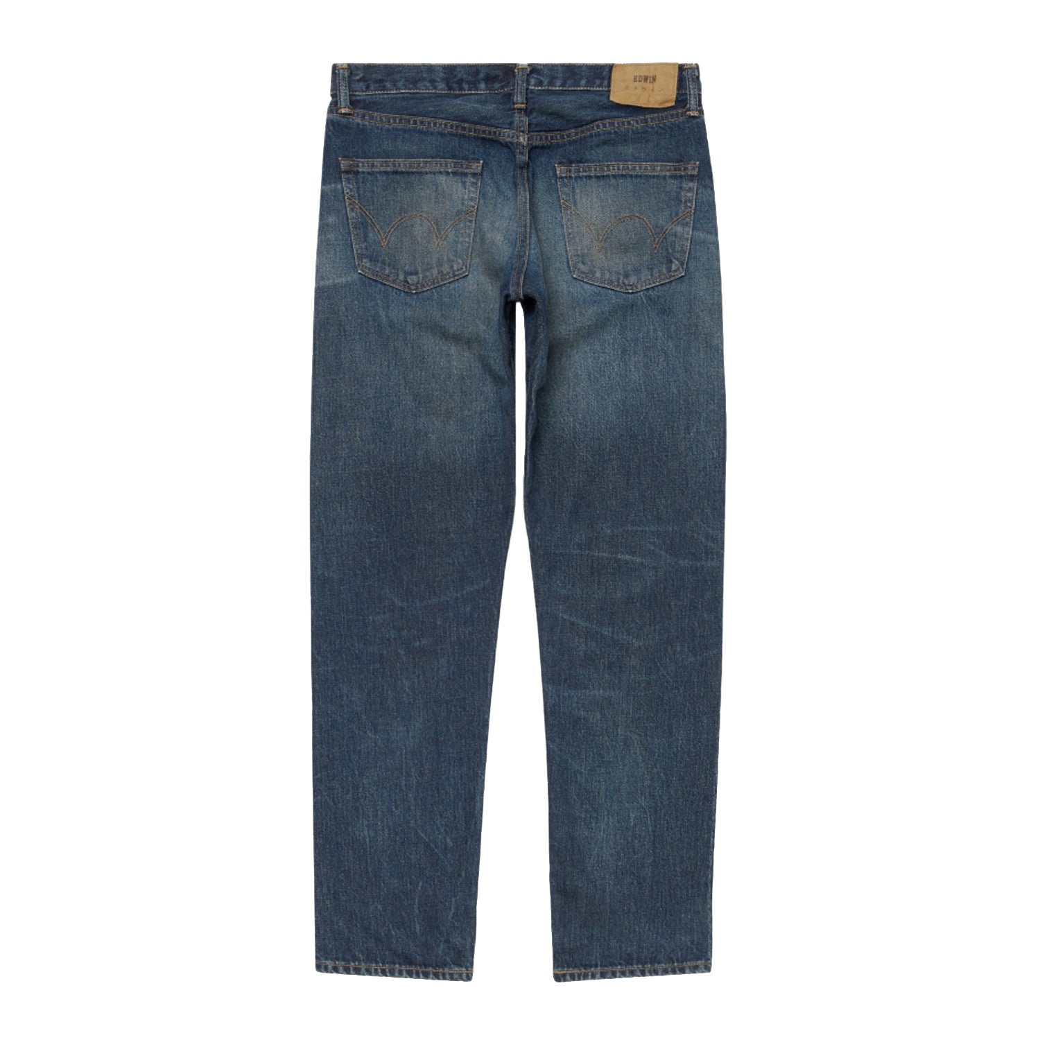 Regular Tapered Jeans Kaihara Pure Indigo Opened Denim Blue Dark Used