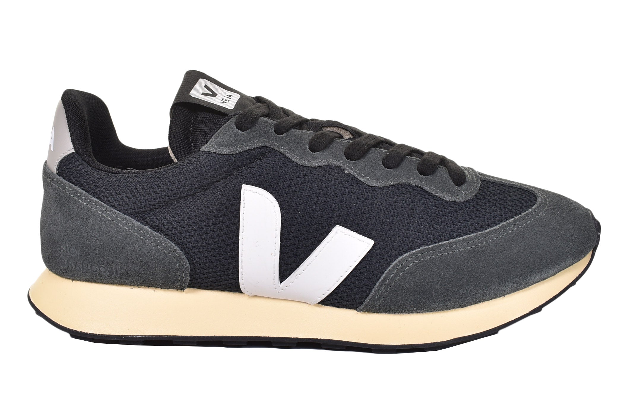 Rio Branco Alveo Mesh Trainers Black White - Main Image