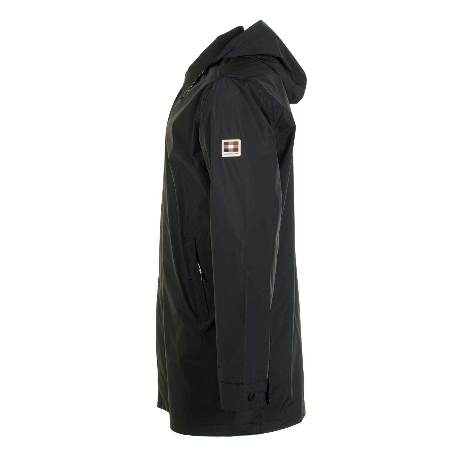 RLG Badge Packable Trench Coat Black