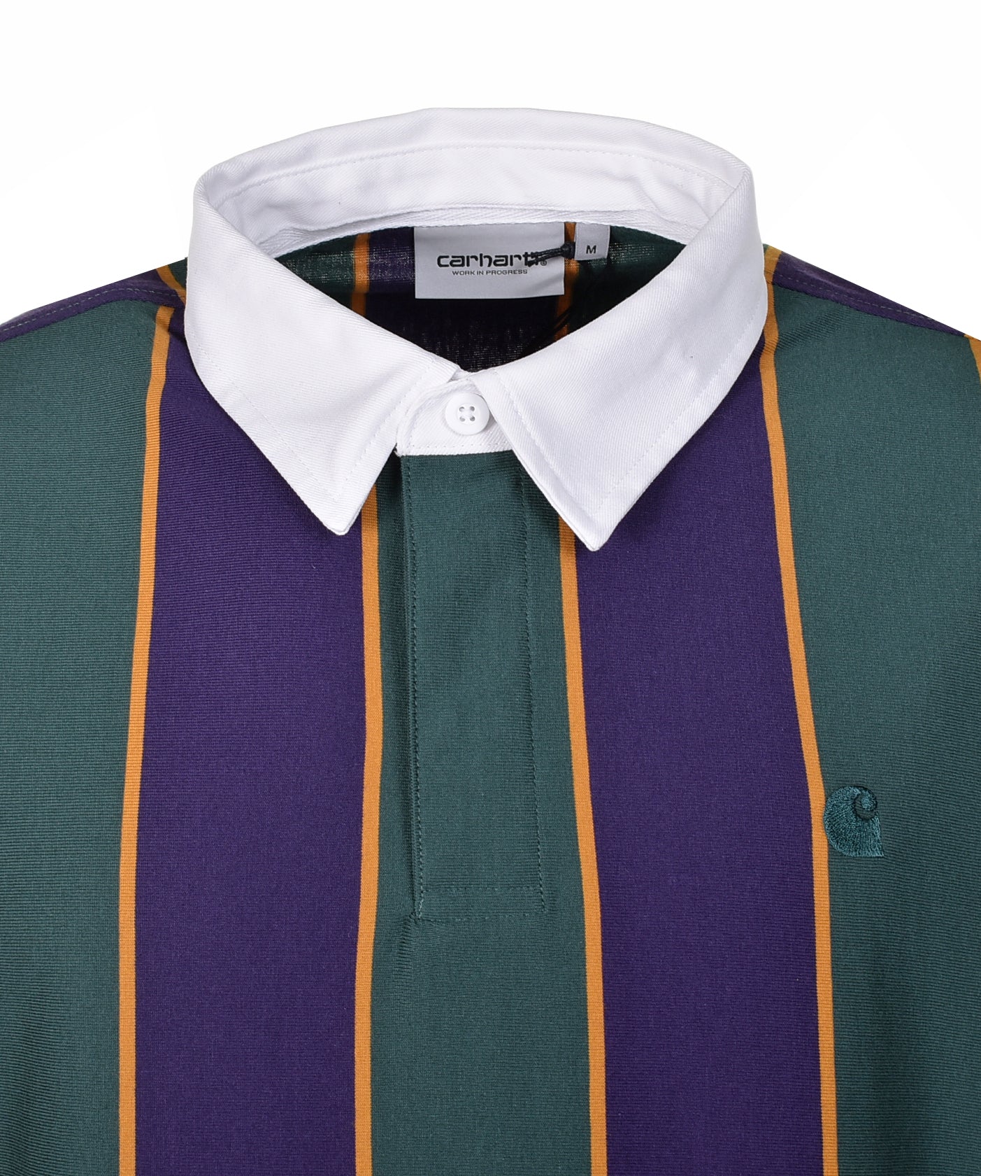 Long Sleeve Ruben Rugby Shirt Striped Discovery Green