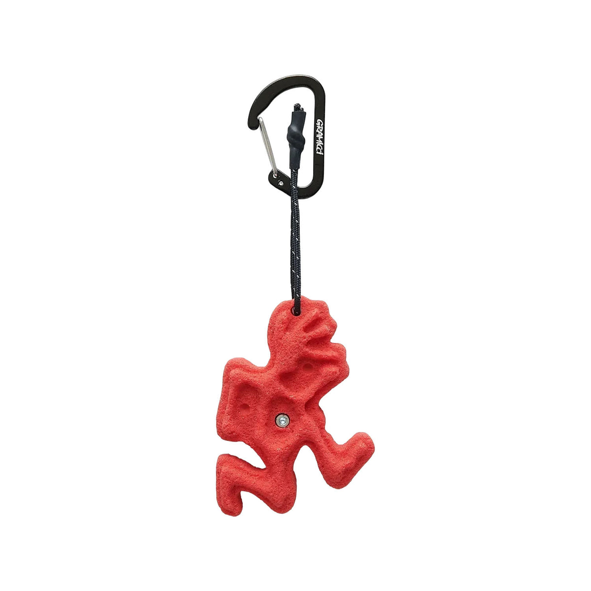Running Man Climbing Keychain Red