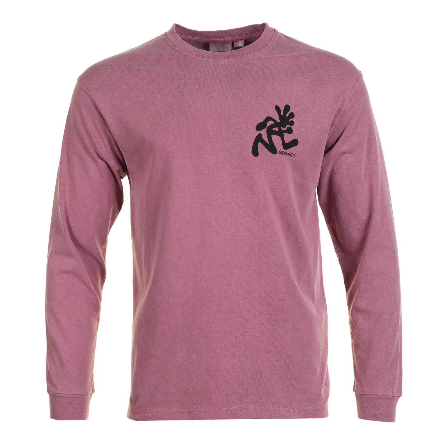 Long Sleeve Running Man Tee Pigment Dyed Red