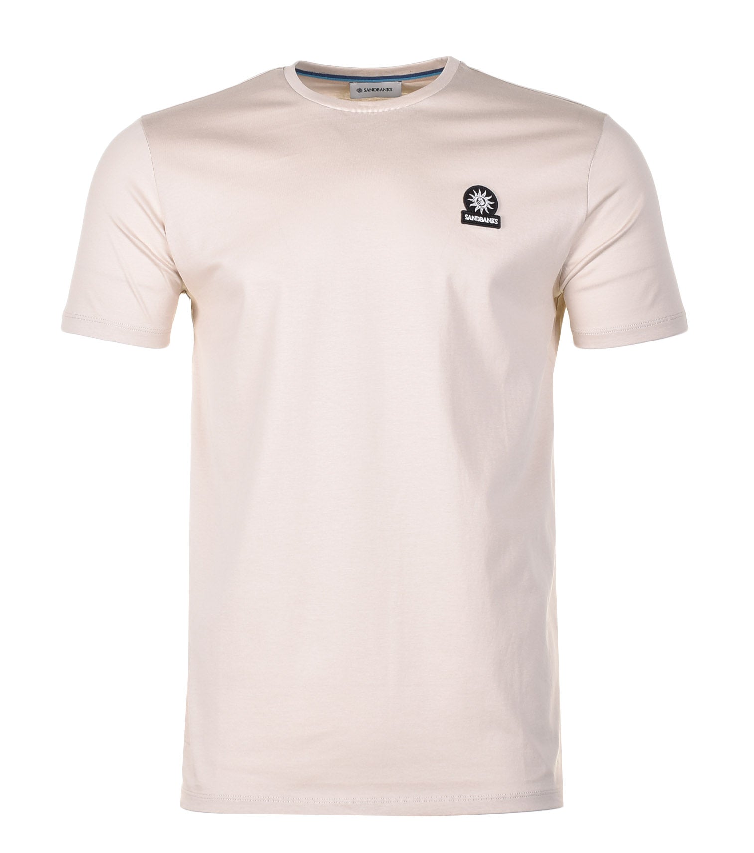 Sandbanks Badge Logo T Shirt Stone