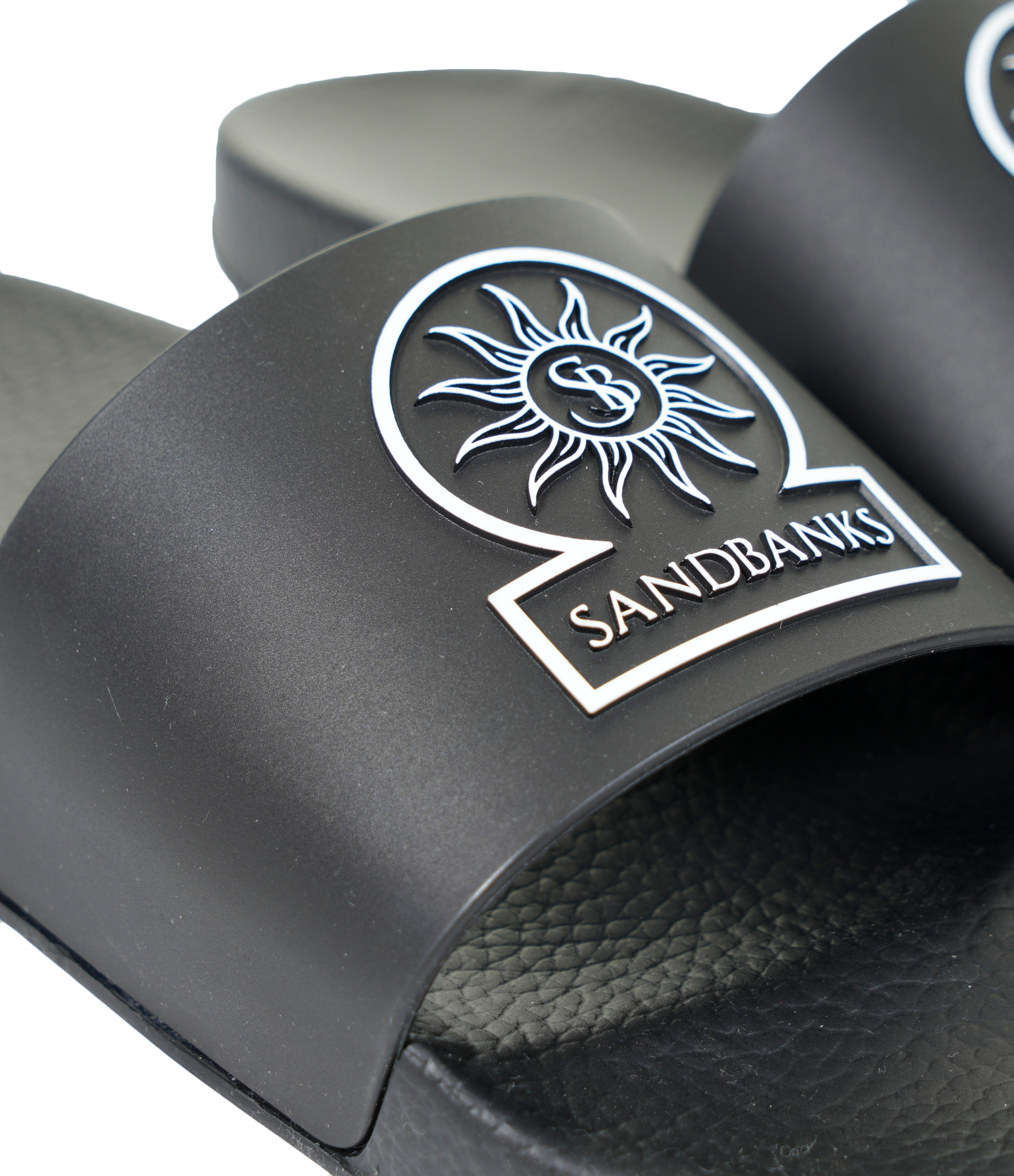 Badge Logo Sliders Black