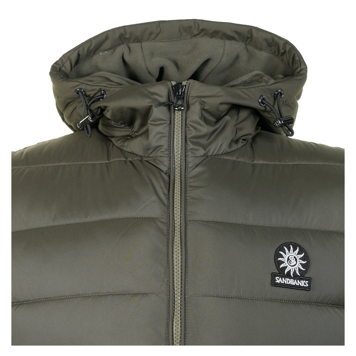 Frontier Hooded Puffer Gilet Khaki