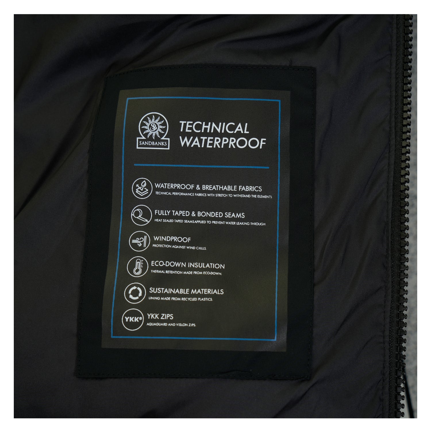 Waterproof Banks Puffer Jacket Black