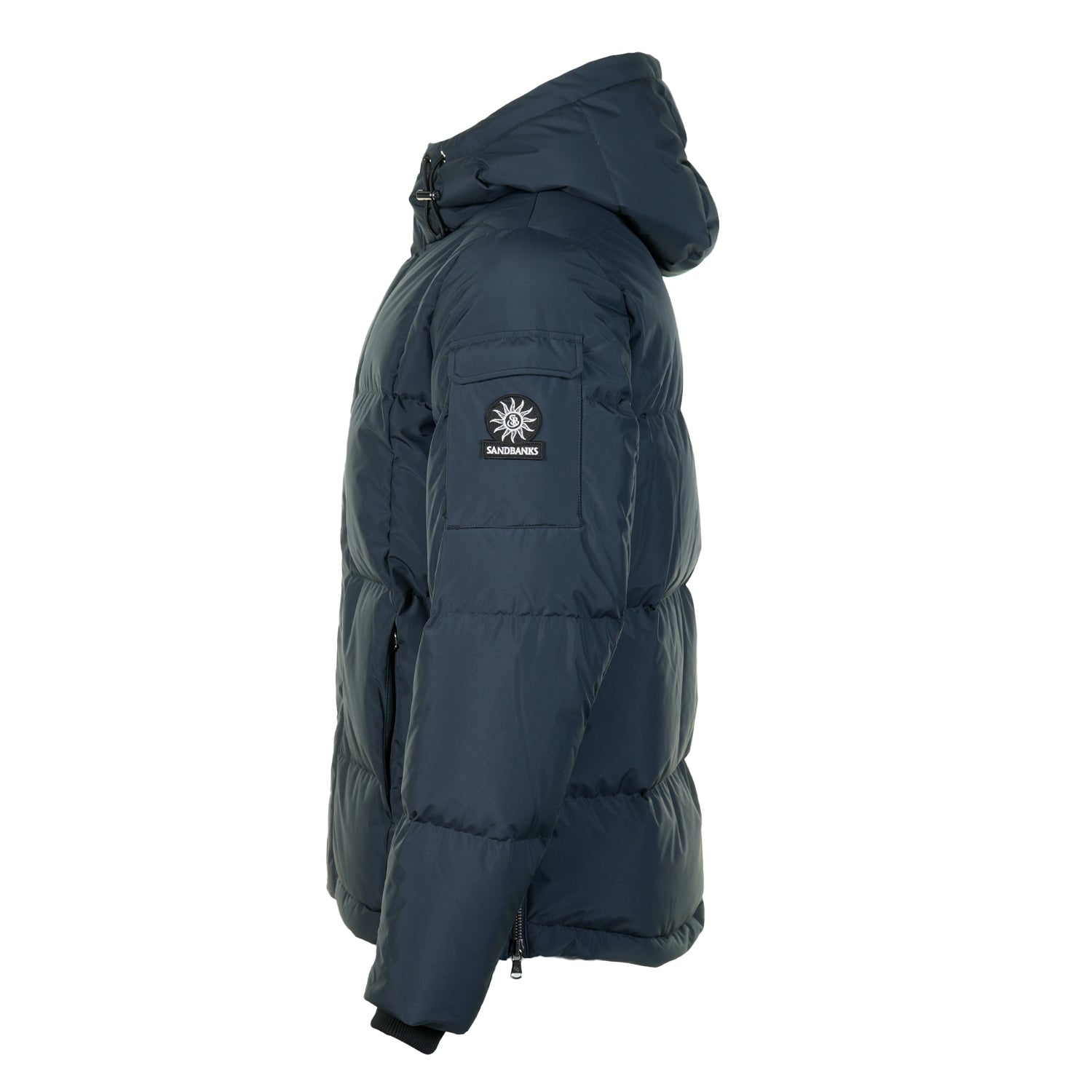 Alpha Wide Baffle Puffer Jacket Navy