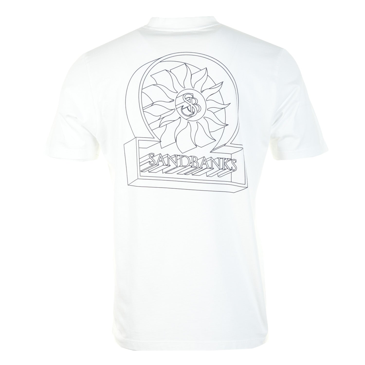 3D Logo Print T Shirt White