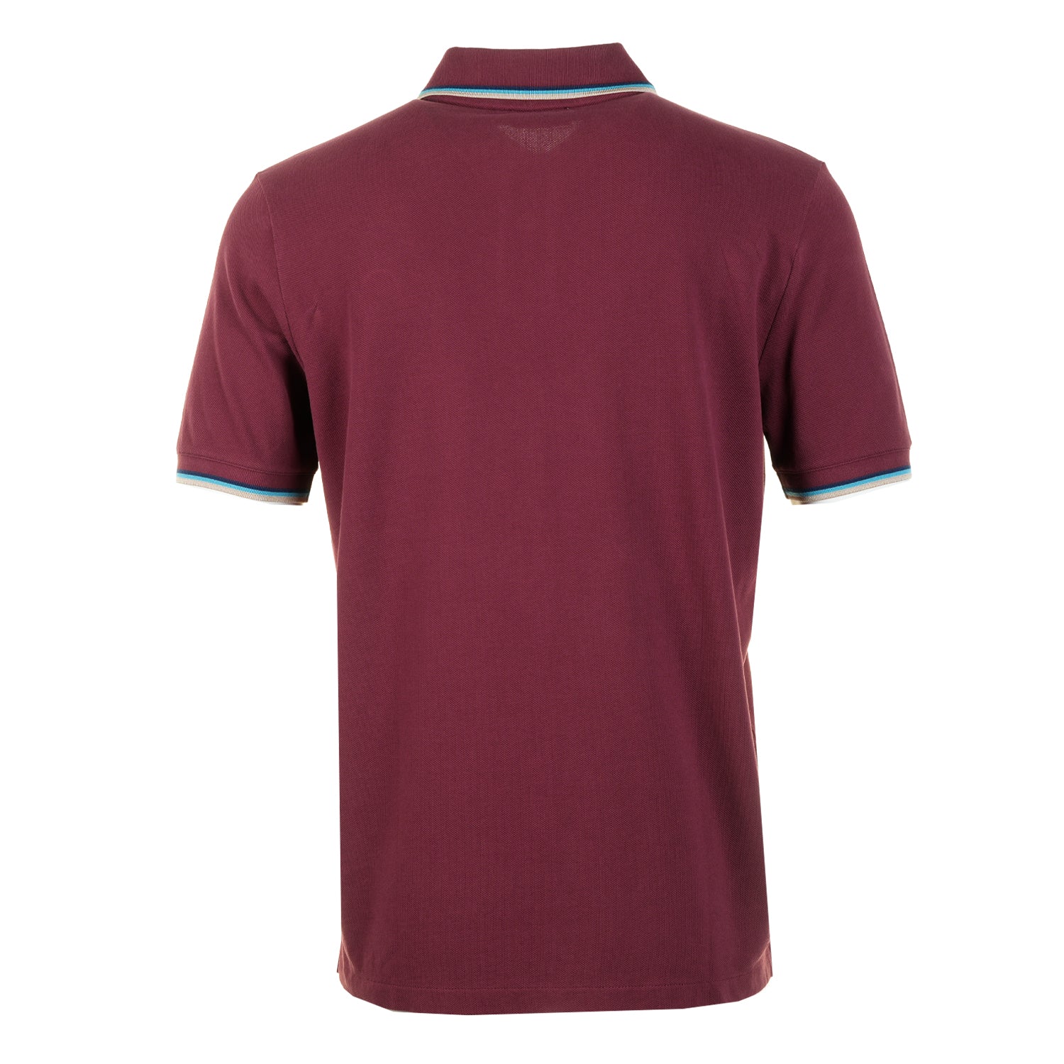 Short Sleeve Tipped Badge Logo Polo Shirt Port