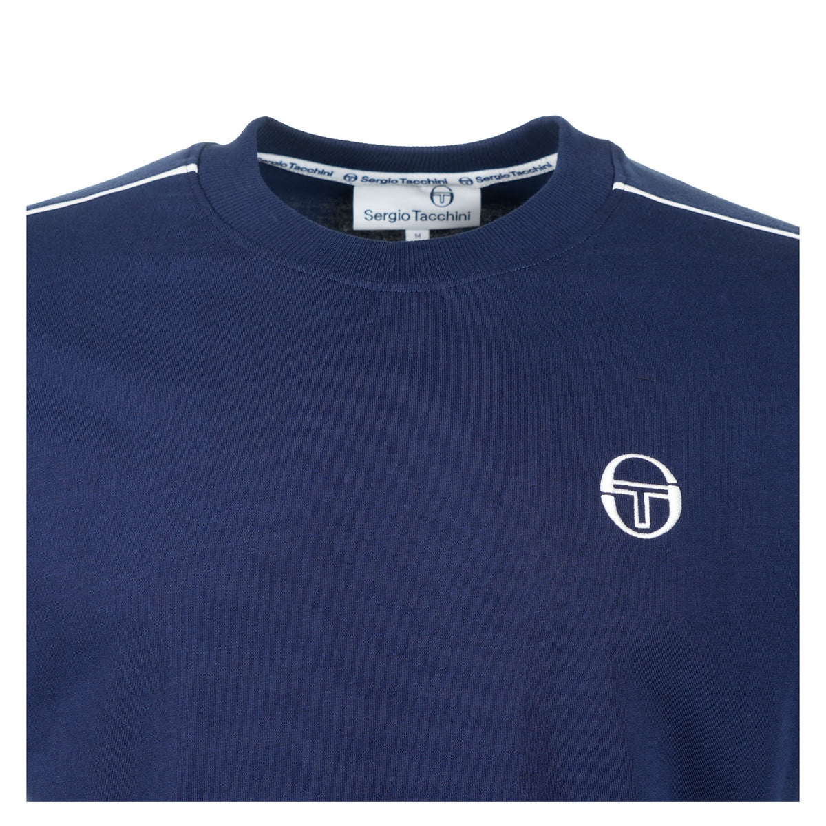 Santis Raised Logo T Shirt Maritime Blue / Gardenia