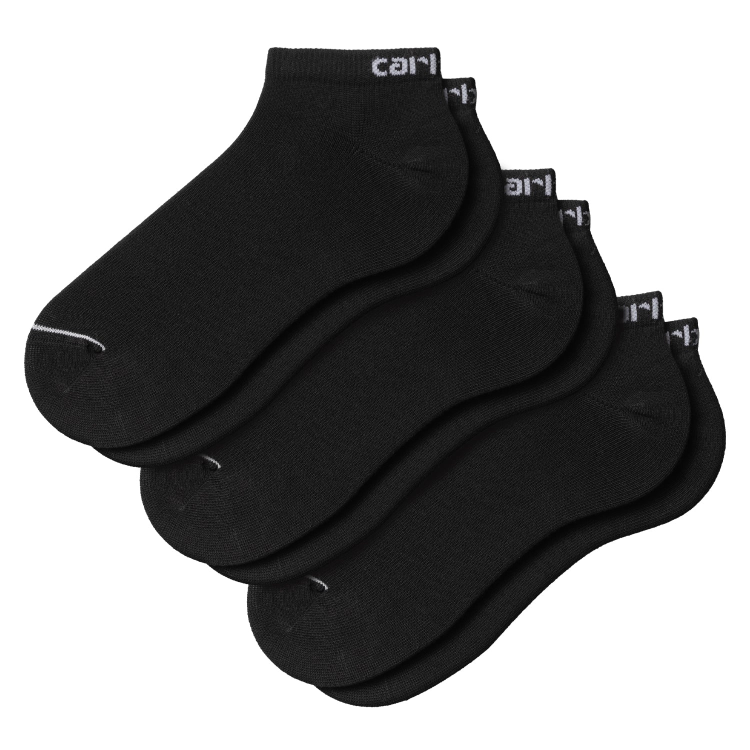 Script Sneaker Socks Black