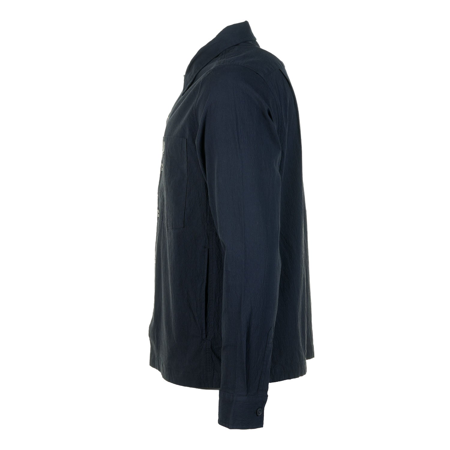 Seersucker Overshirt Navy