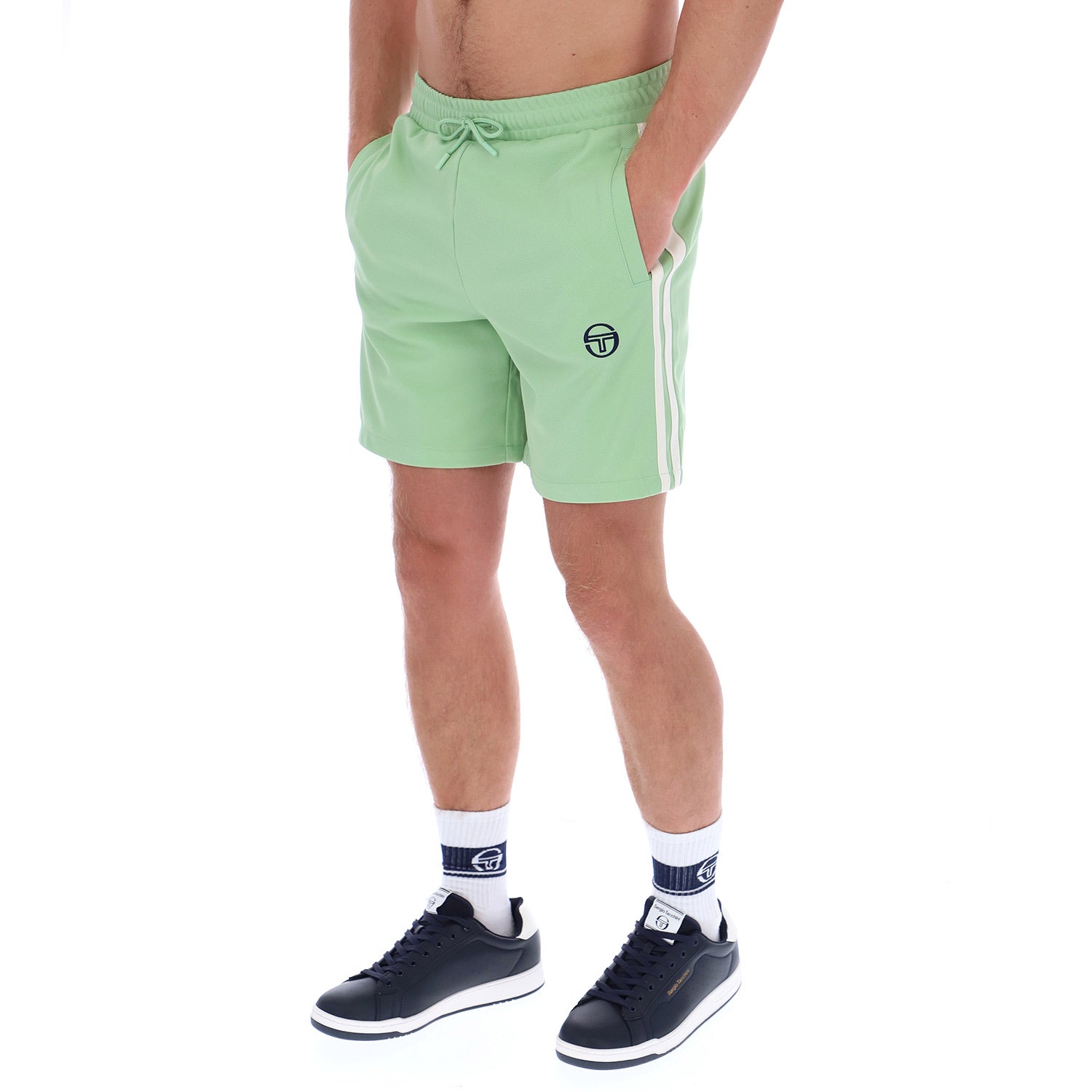 Pietrapertosa Shorts Quiet Green / Gardenia
