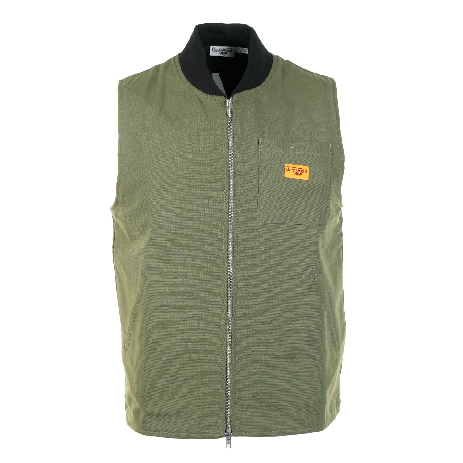 Canvas Work Vest Olive