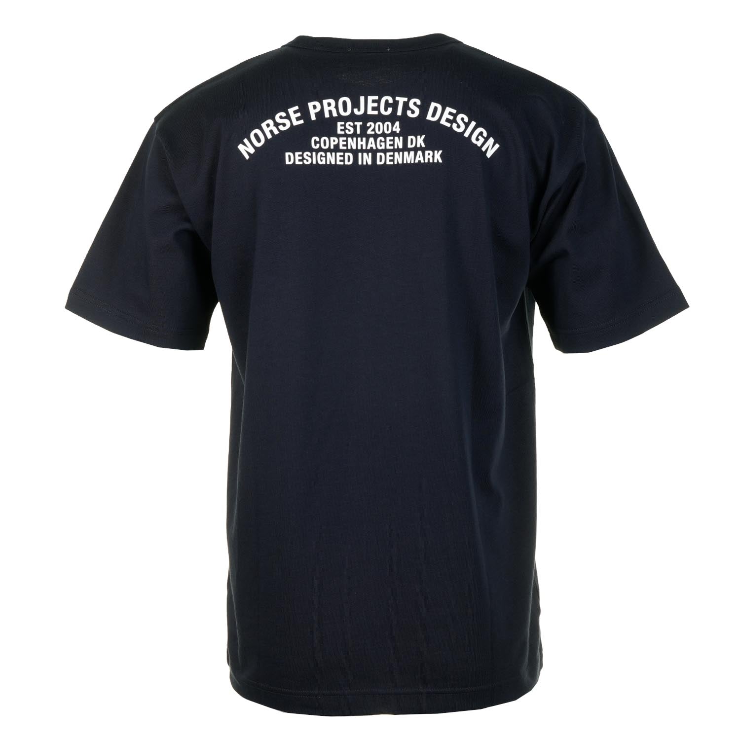 Snekkersten Organic Arch Print T Shirt Dark Navy