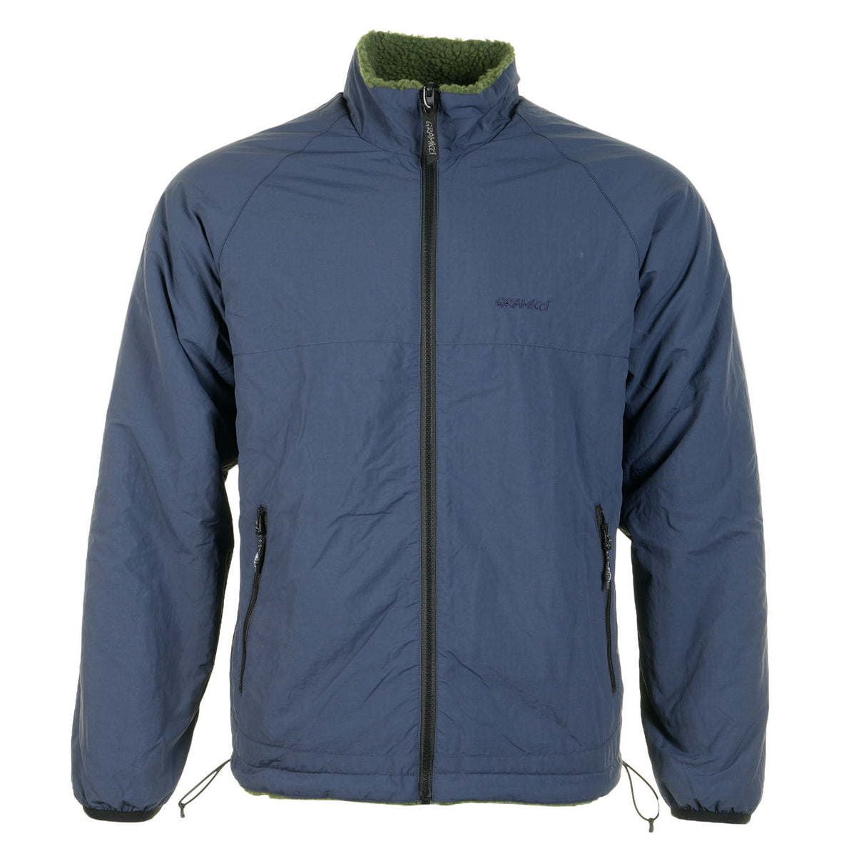 Reversible Sherpa Jacket Olive / Navy
