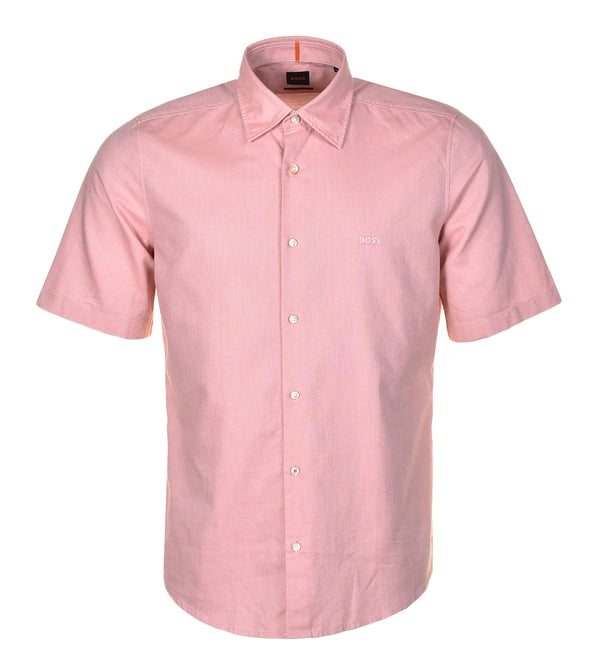 Rash Short Sleeve Oxford Shirt 695 Open Pink