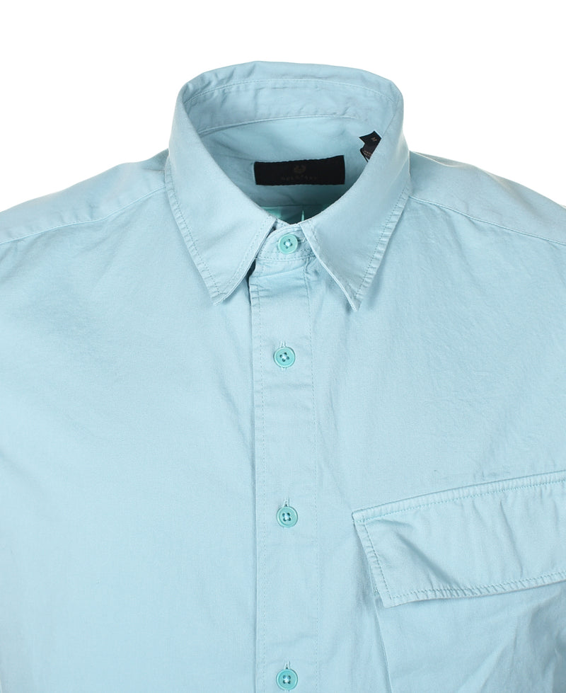 Short Sleeve Scale Shirt Skyline Blue