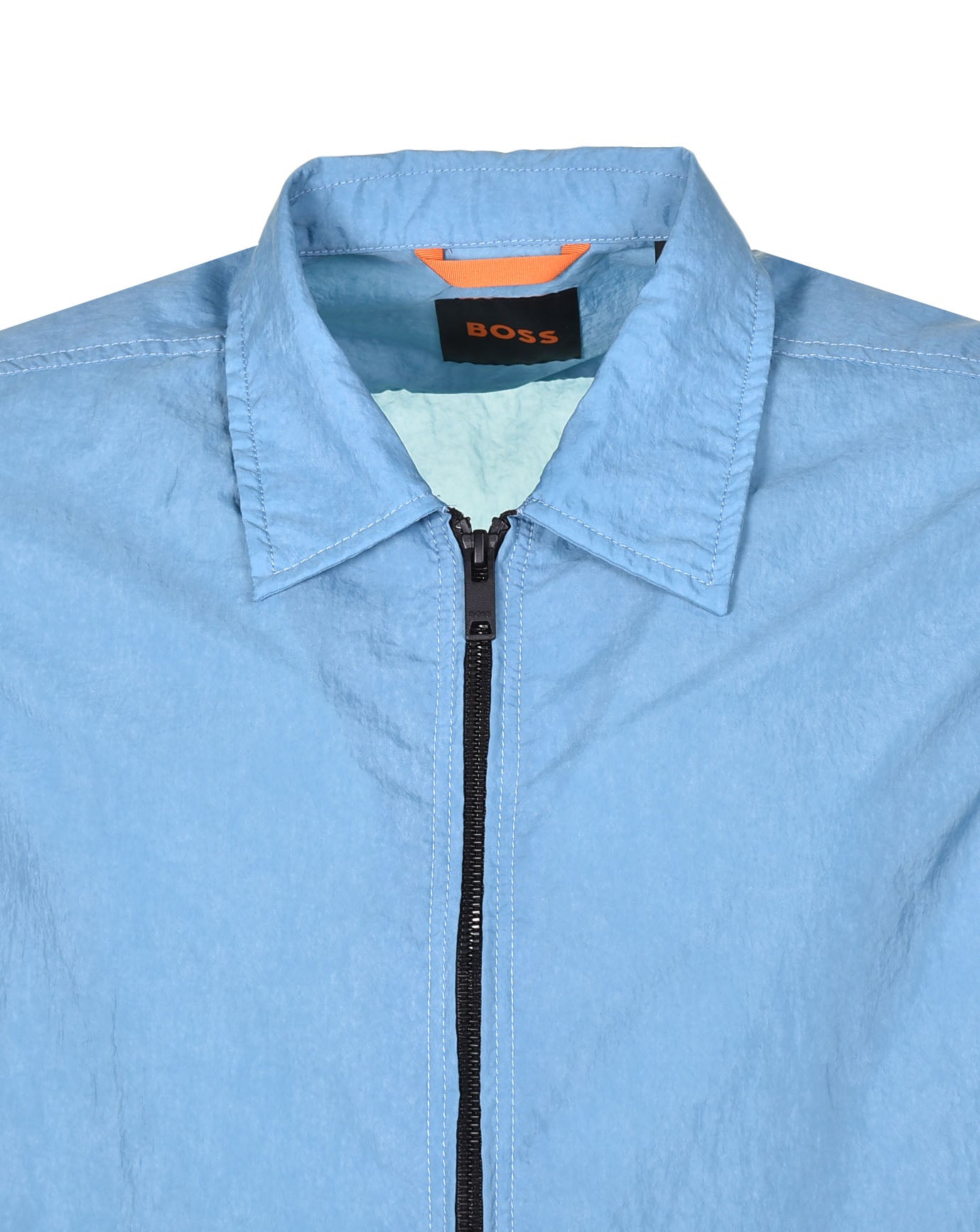Lovvy Zip Overshirt Open Blue