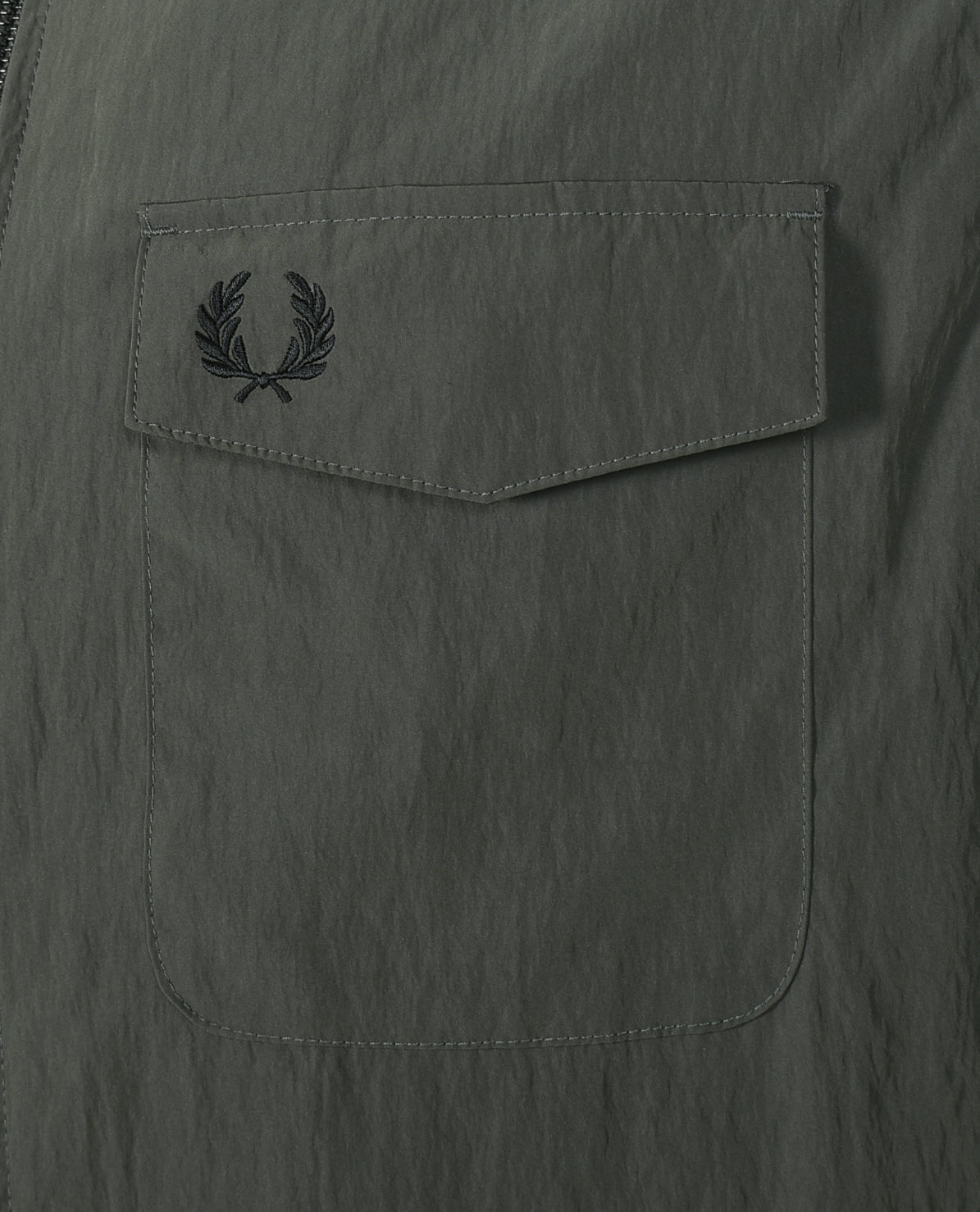 Zip Through Overshirt Field Green