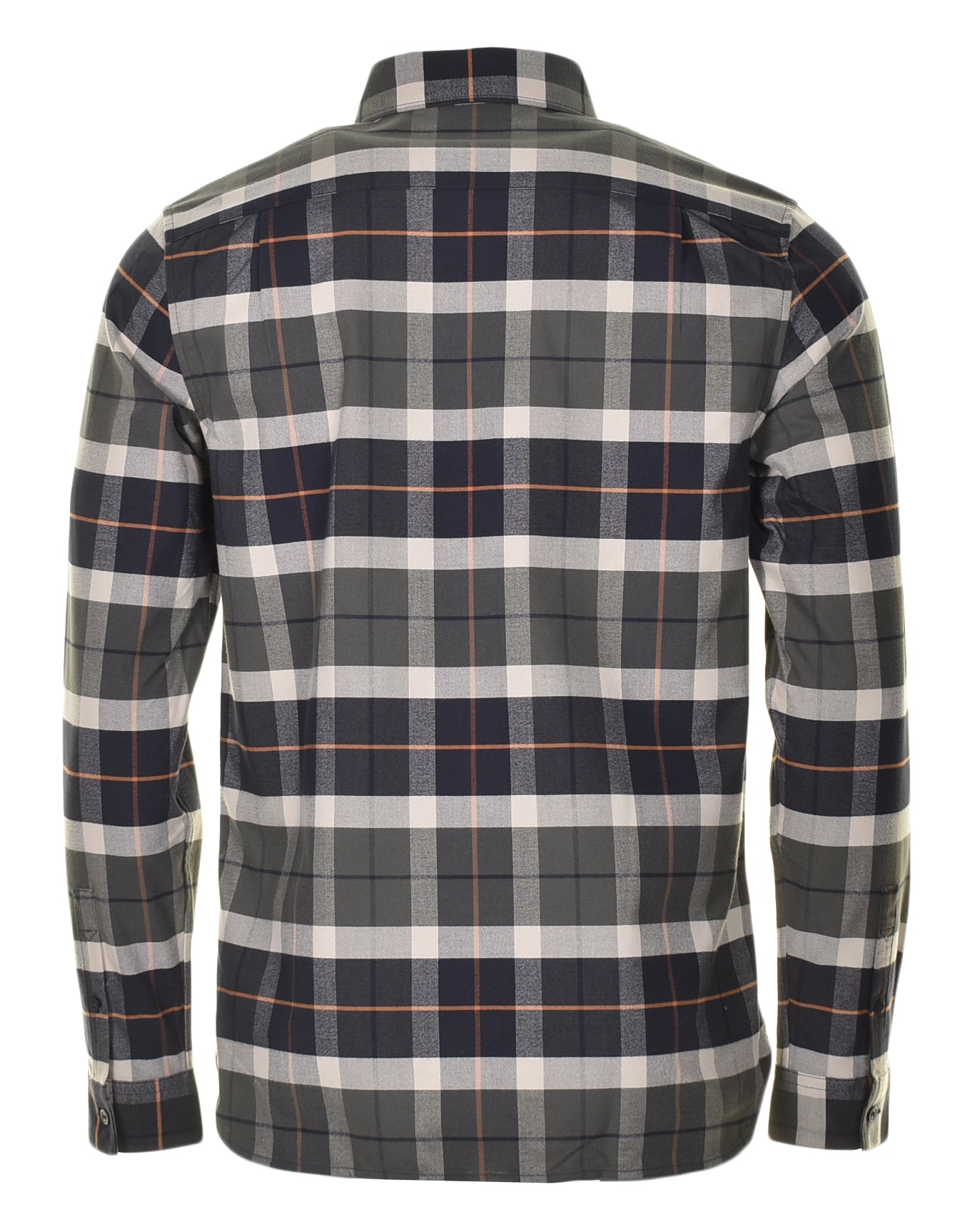 Long Sleeve Brushed Tartan Shirt Field Green
