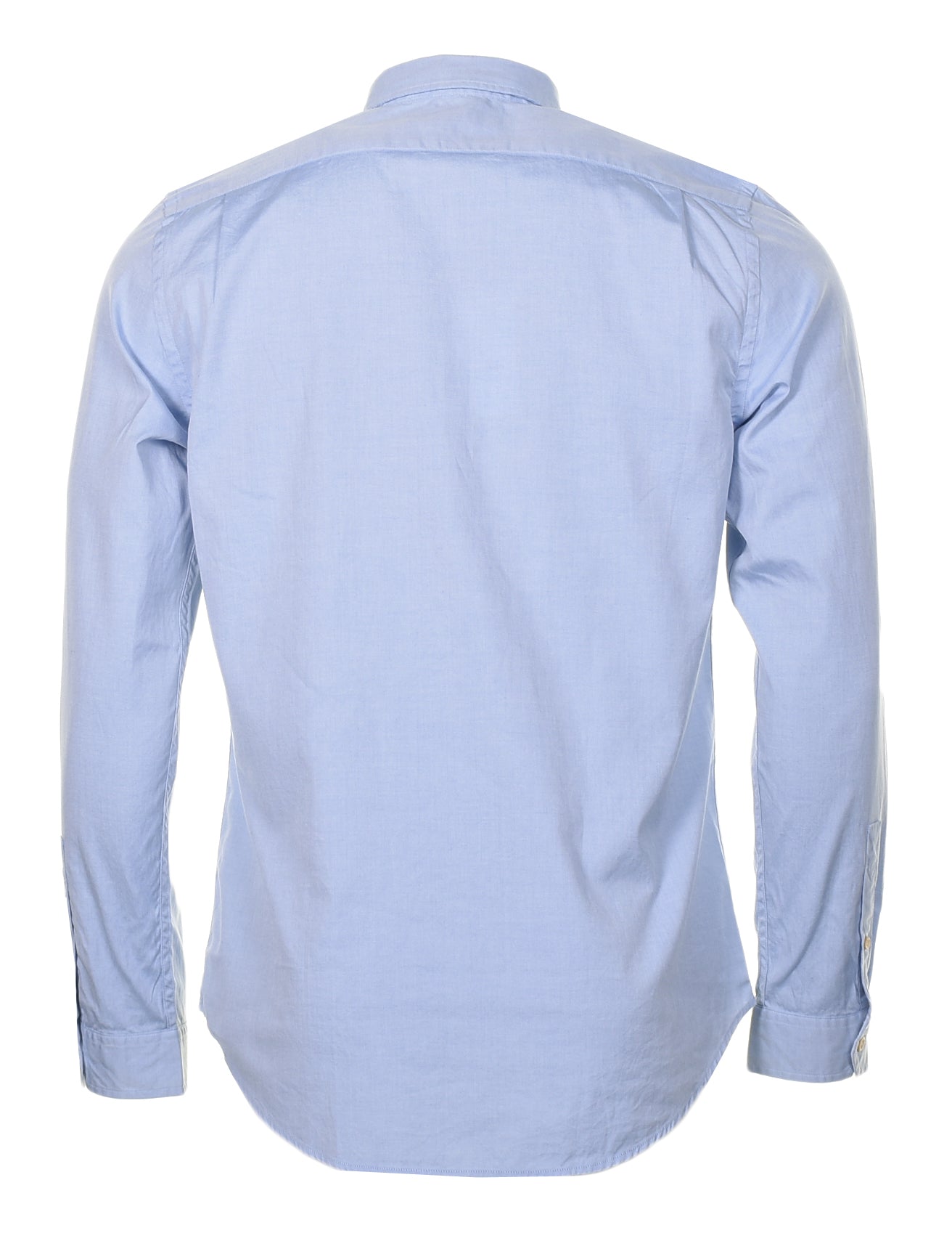 Long Sleeve Tailored Fit Zebra Shirt Blue