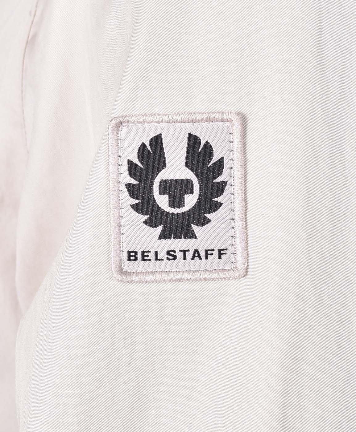 Belstaff badge on Drome overskirt