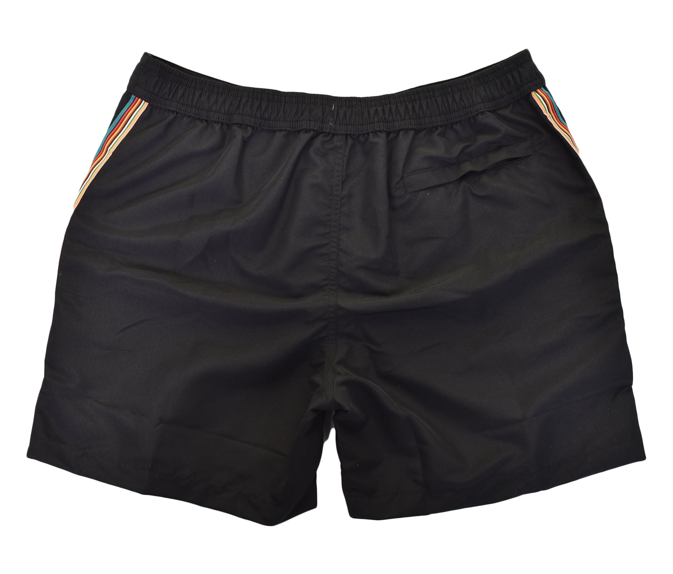 Tailored Signature Stripe Swim Shorts Black