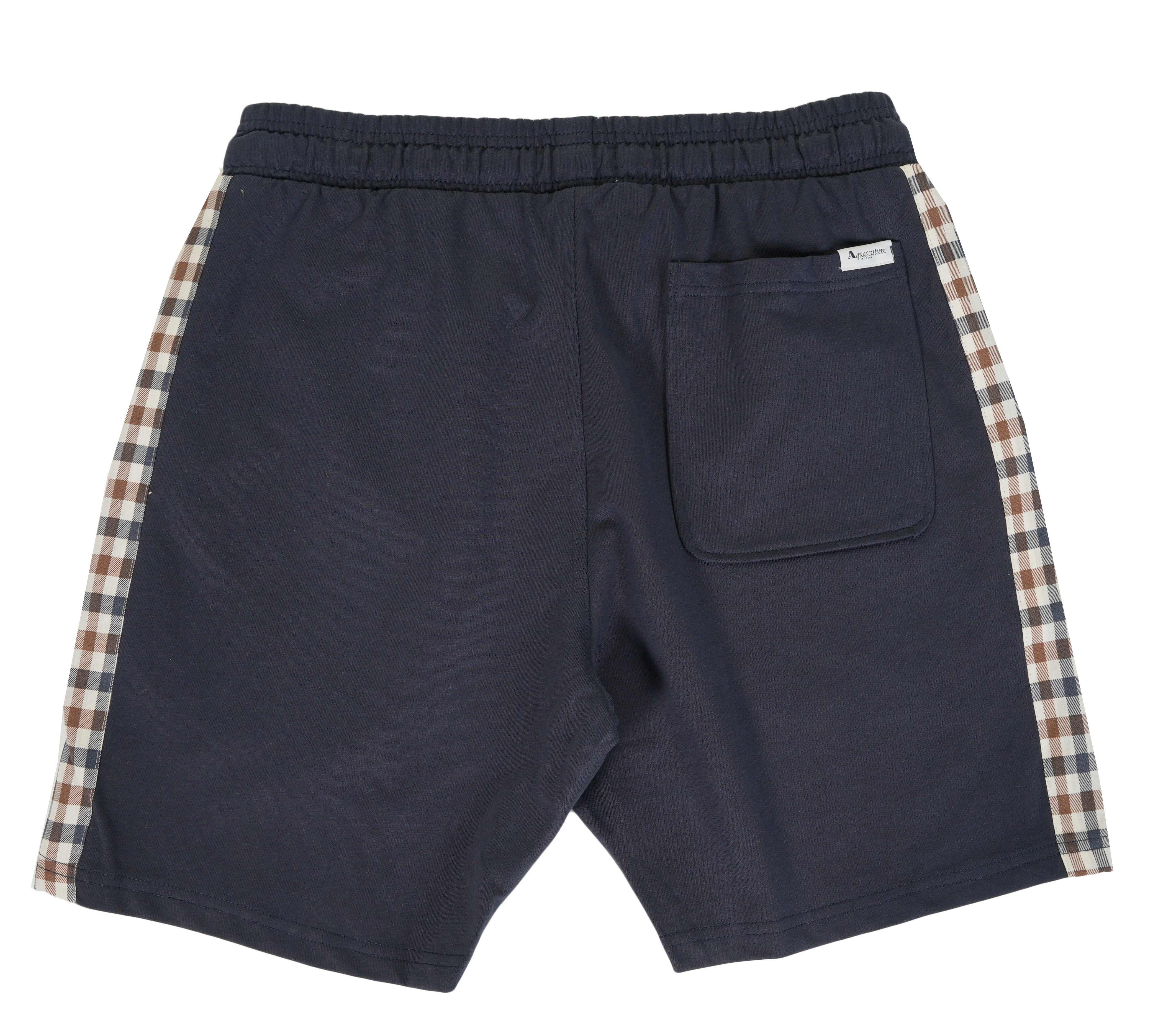 Active Sweat Shorts Iconic Check Detail Navy