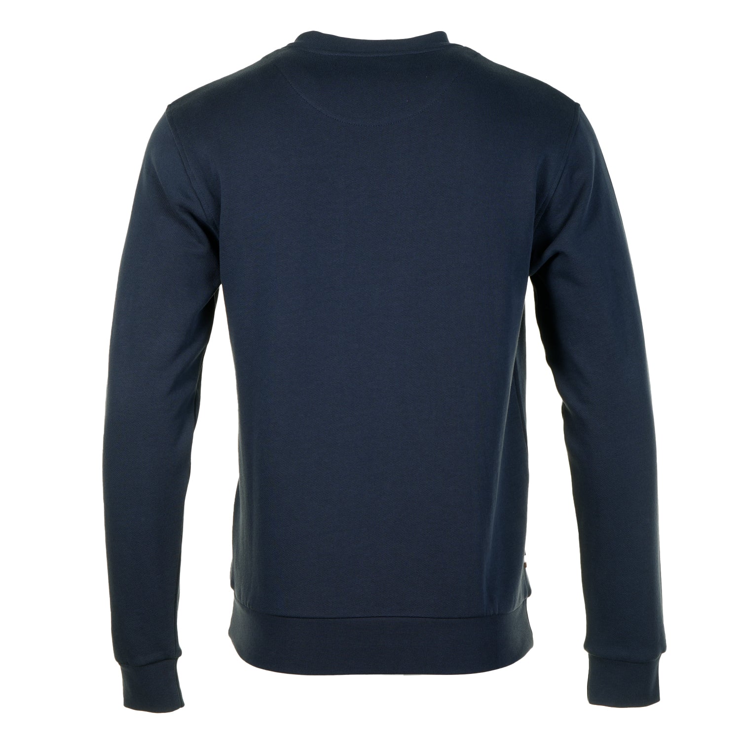 Active Club Check Shoulder Crew Neck Sweatshirt Navy