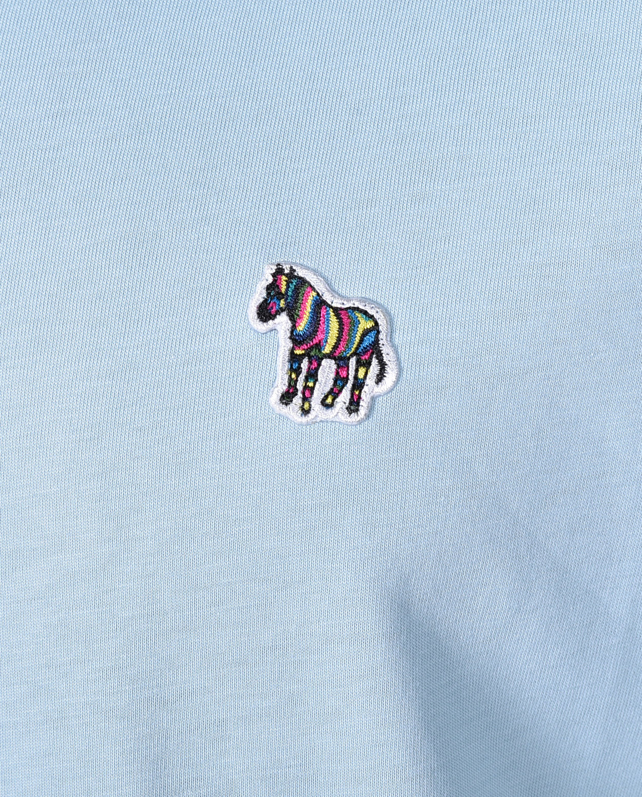 Regular Fit Zebra T Shirt 41D Sky Blue