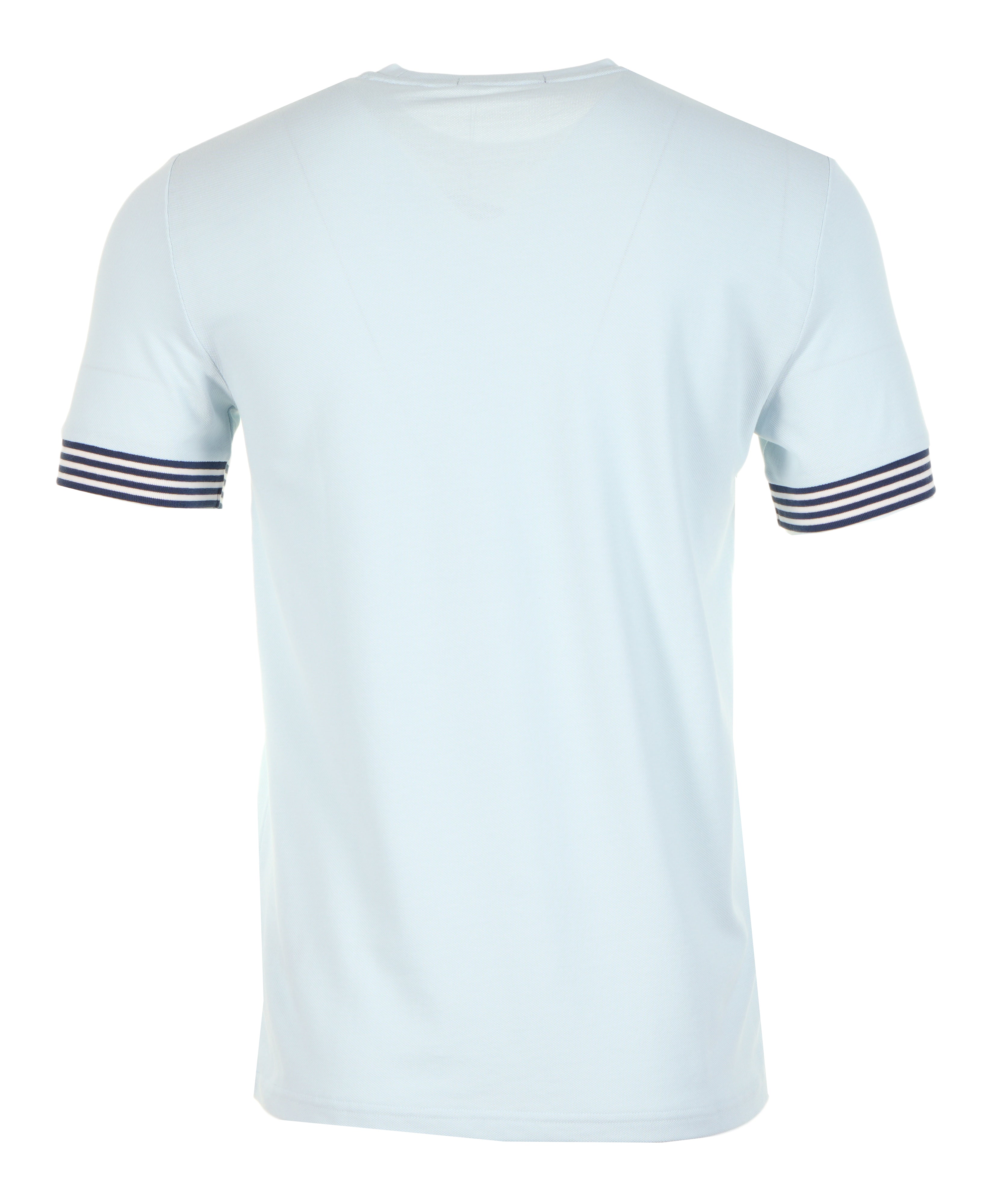 Striped Cuff Pique T Shirt Light Ice