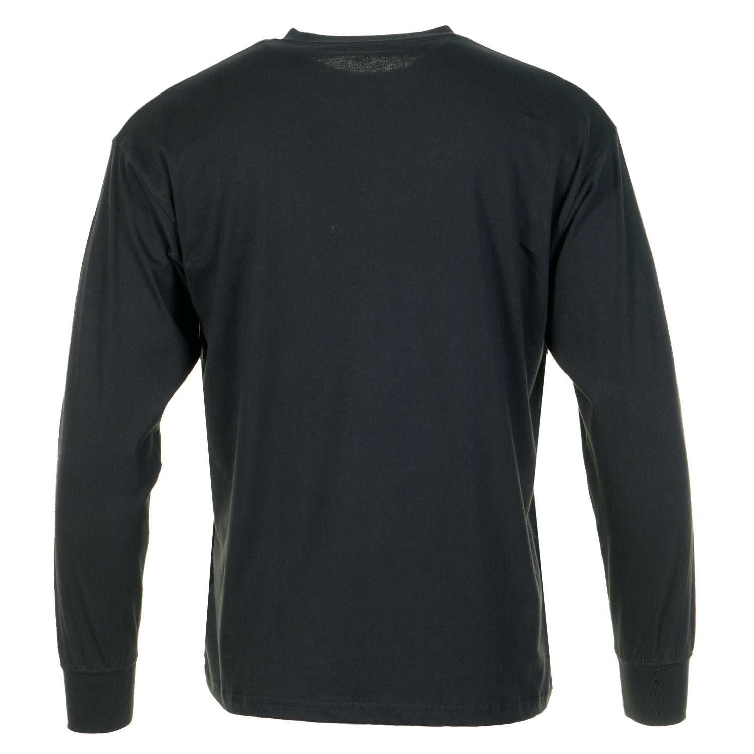 Snow Peak Soft Cotton Relaxed Fit Logo Long Sleeve T Shirt Black