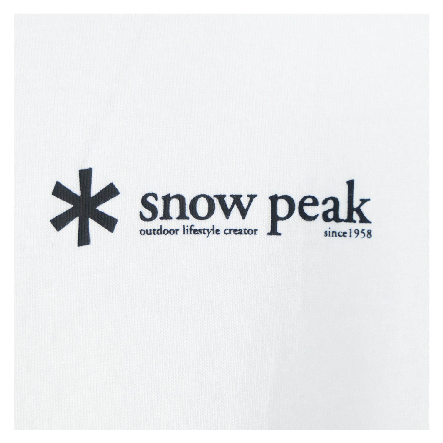 Soft Cotton Relaxed Fit Logo Long Sleeve T Shirt Off White