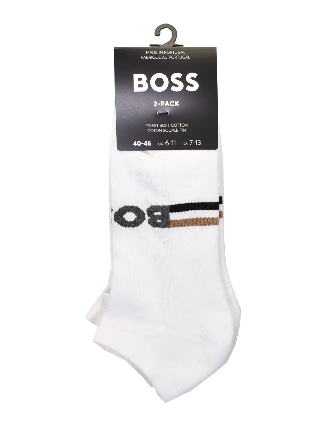 2 Pack AS Plush Iconic CC Trainer Socks White
