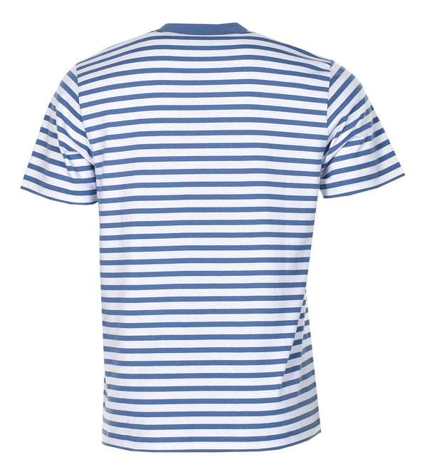 Seidler Pocket Stripe T Shirt Sorrent / White