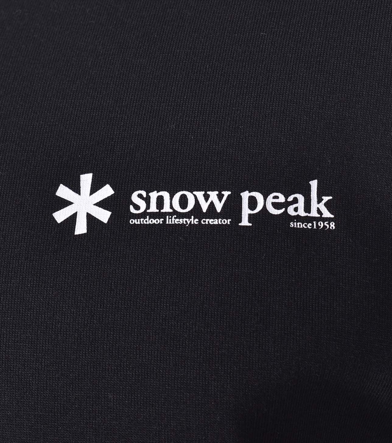 Snow Peak Logo T Shirt Black