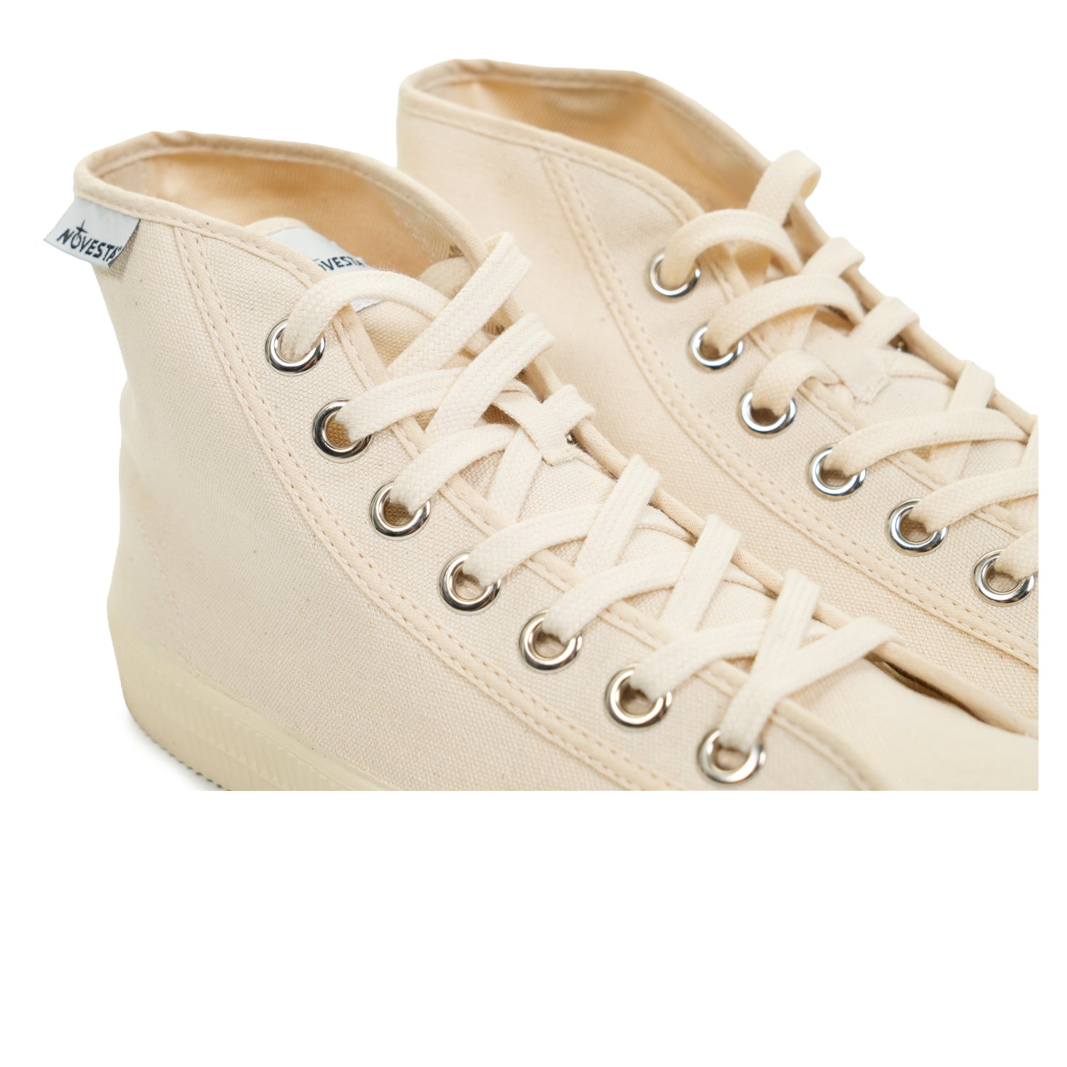 Close up shot of the laces detailing of the Novesta Star Dribble
