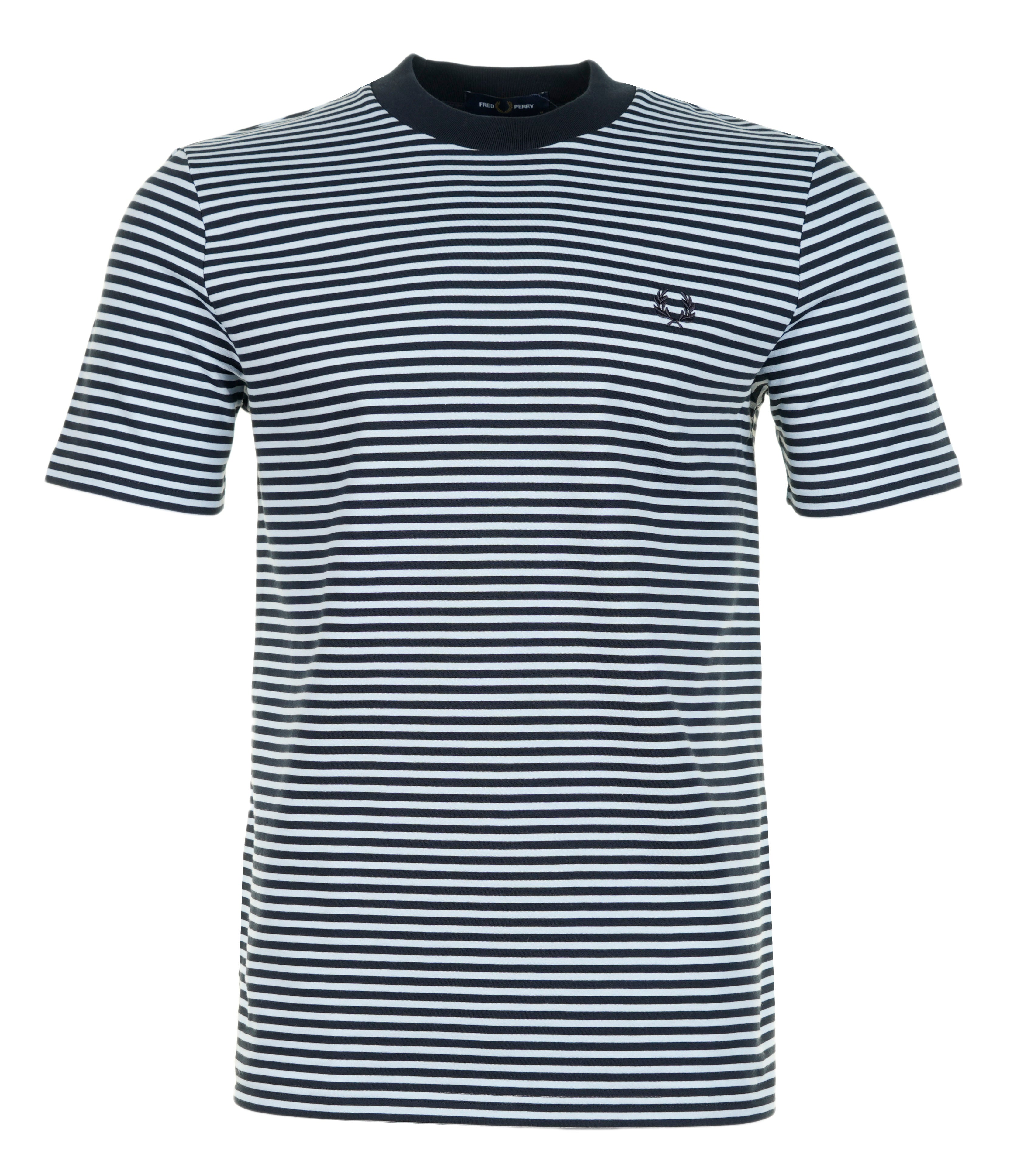 Fine Stripe T Shirt Navy
