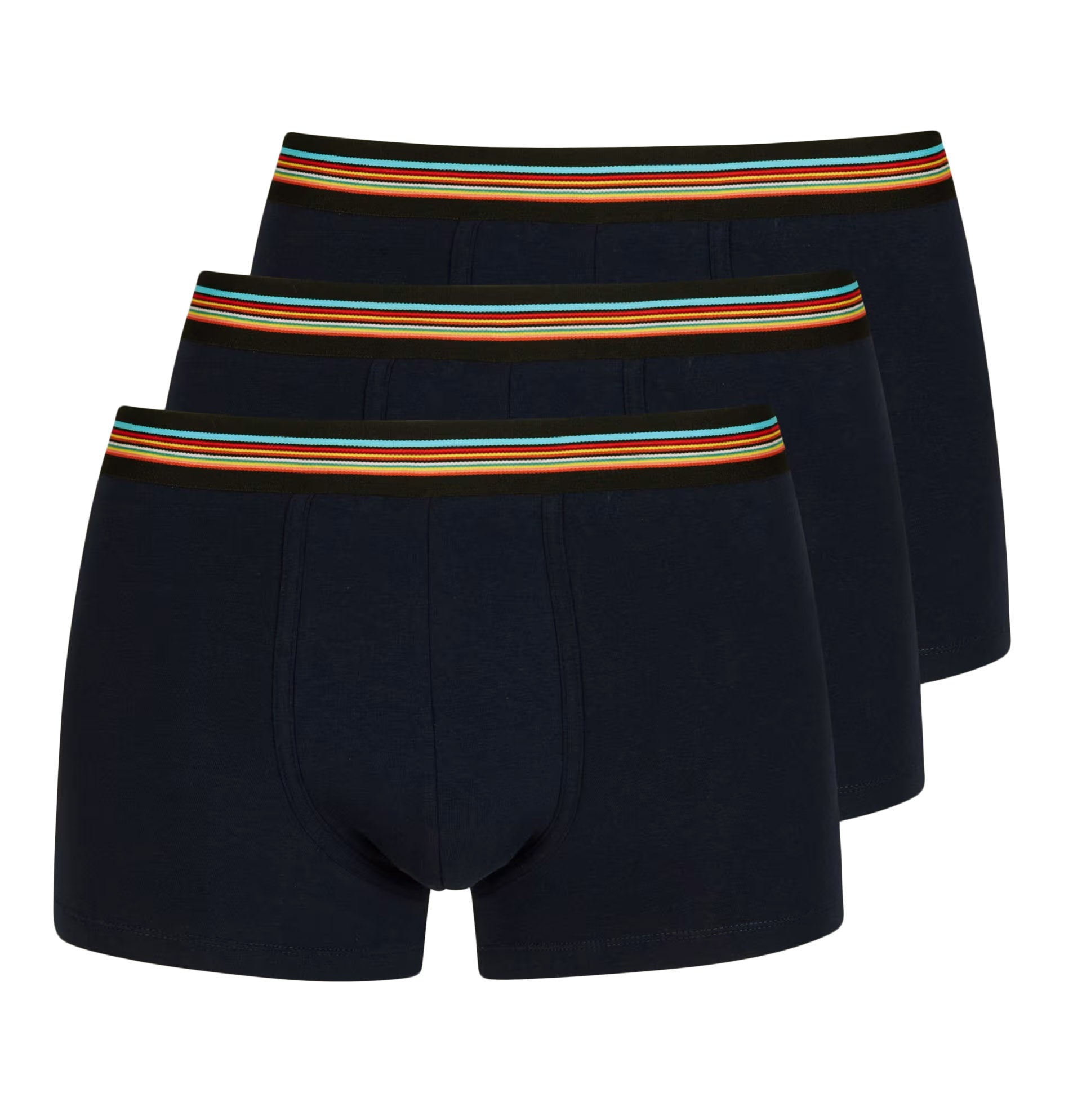 3 Pack Trunk Boxers Stripe Band Black