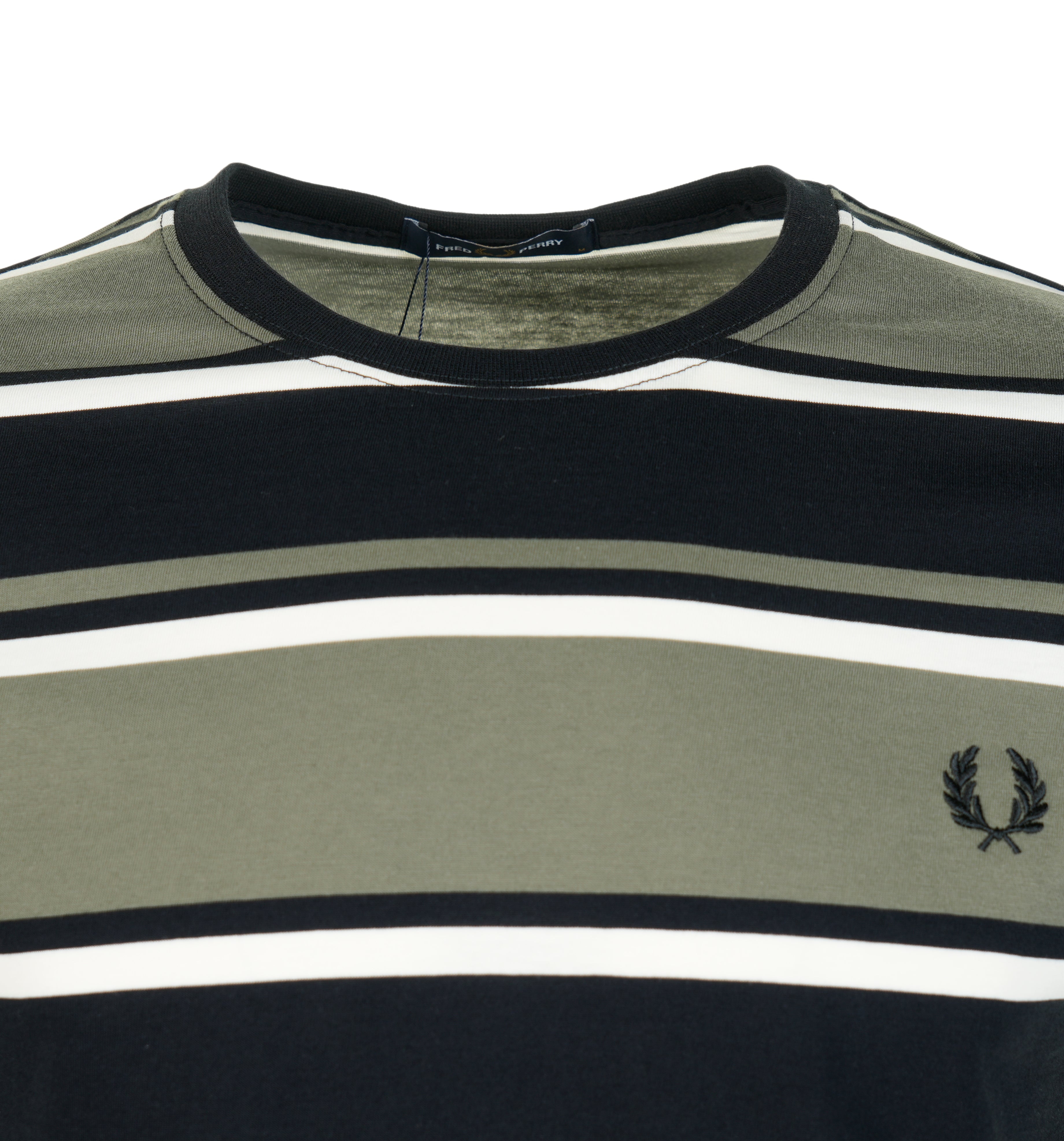 Bold Stripe T Shirt Black