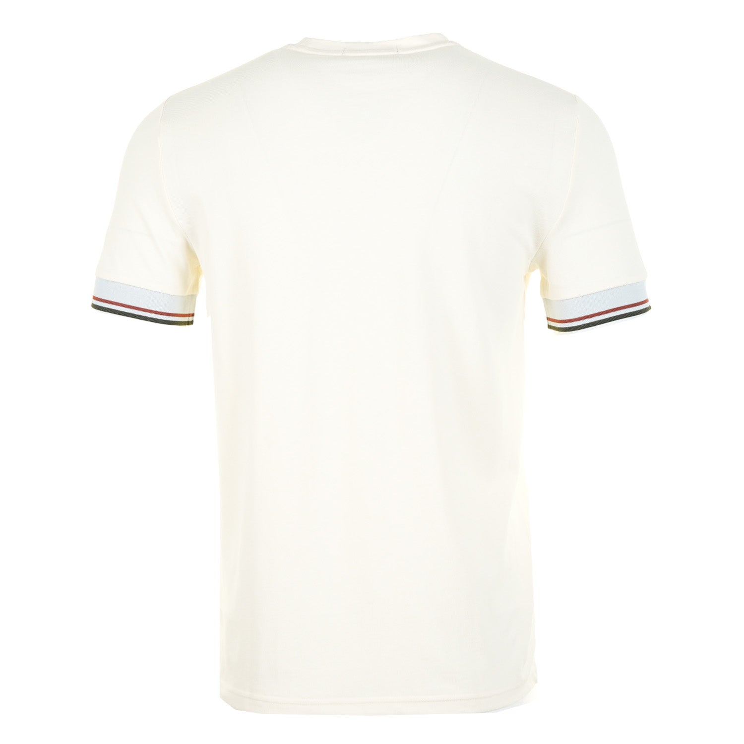 Twin Tipped Cuff T Shirt Ecru