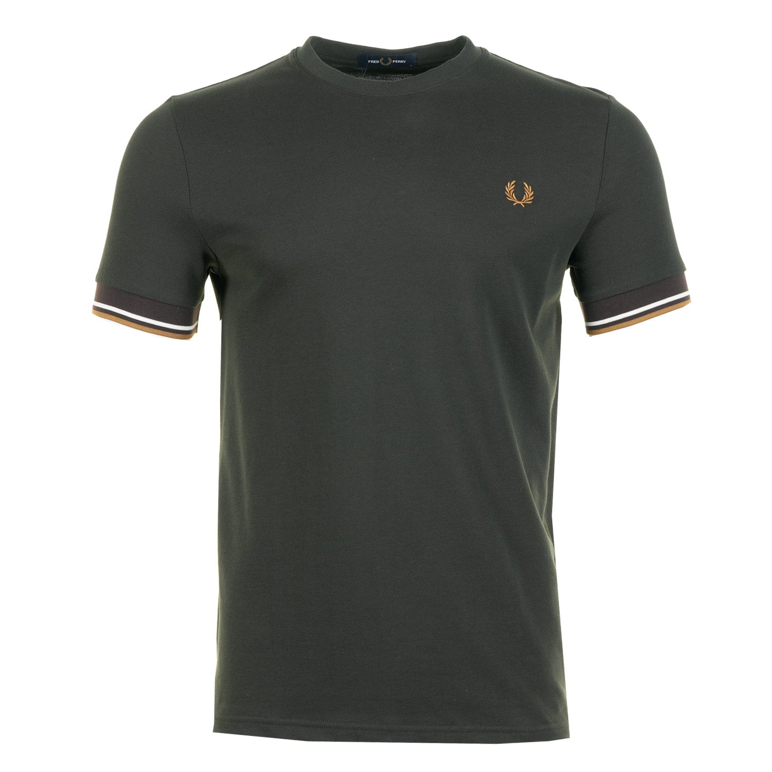 Twin Tipped Cuff T Shirt Night Green