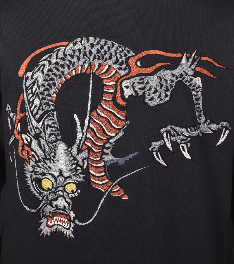 Duelling Dragons Crew Sweatshirt Black