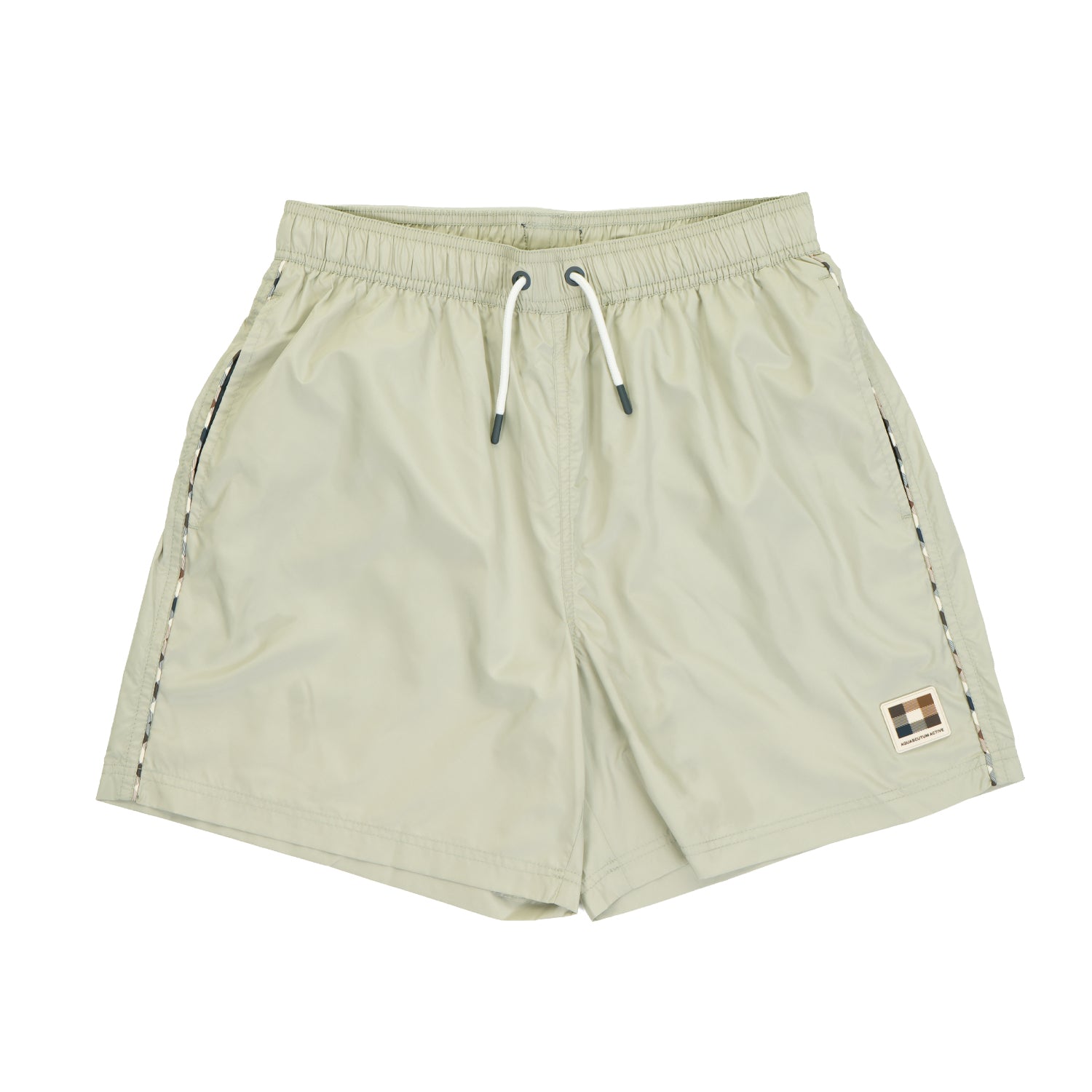 Club Check Piping Beach Shorts Salvia