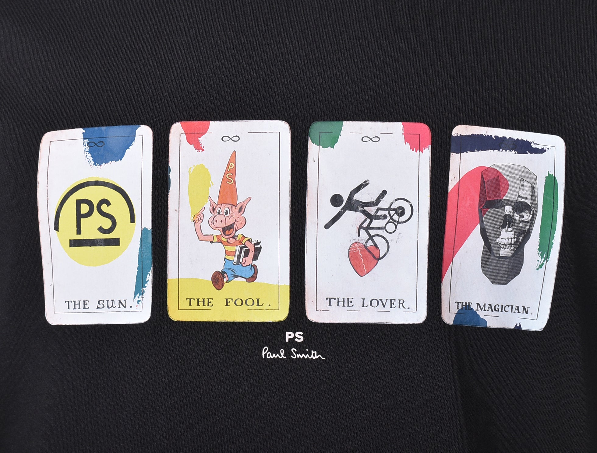 Regular Fit Ps Tarot T Shirt Black